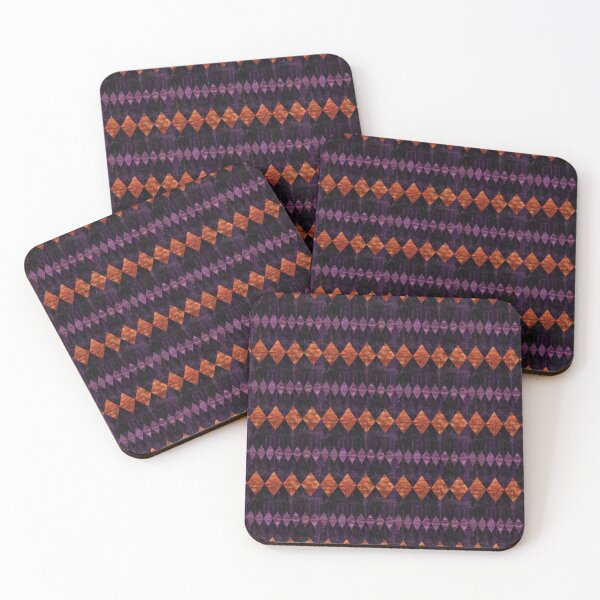 Item preview, Distressed Halloween Purple Diamond Pattern  designed and sold by LouieVanille.