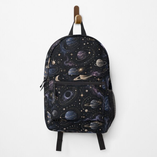 Item preview, Celestial Galaxy Planets Seamless Pattern designed and sold by MoodSupplyStudio.