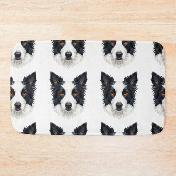 Item preview, Border Collie portrait in geometric low-poly style. designed and sold by DVerse Studio.