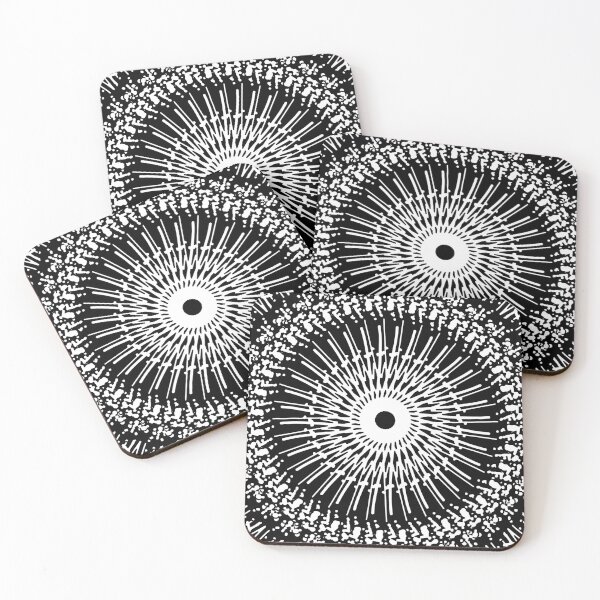 Item preview, Minimalist Black White Warped Grid Pattern. designed and sold by Yenday.