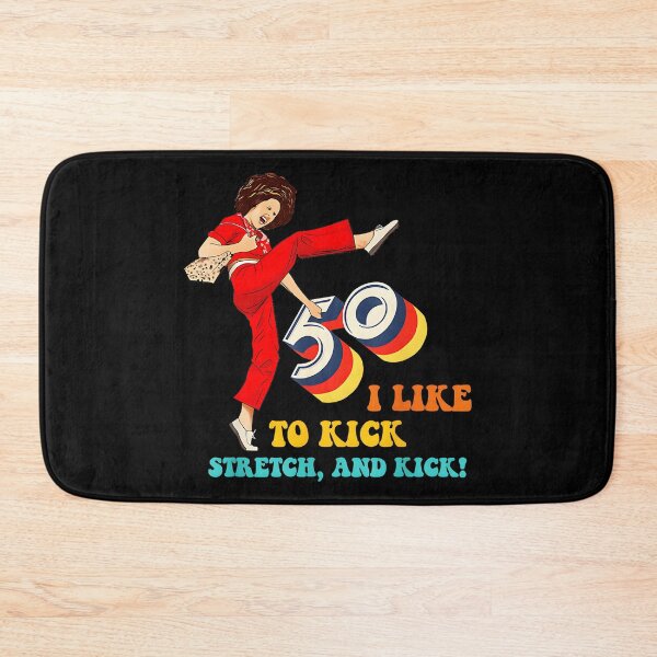 Item preview, I Like To Kick Stretch, And Kick! 50th Birthday Celebration Women Turning Fifty designed and sold by Hugosploosh.