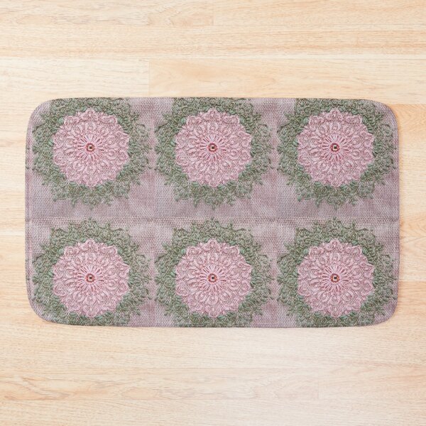 Item preview, Embroidered mandala with central gemstone designed and sold by LyLauDesign.