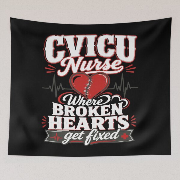 Item preview, CVICU Where Broken Hearts Get fixed designed and sold by SavvyKloset.