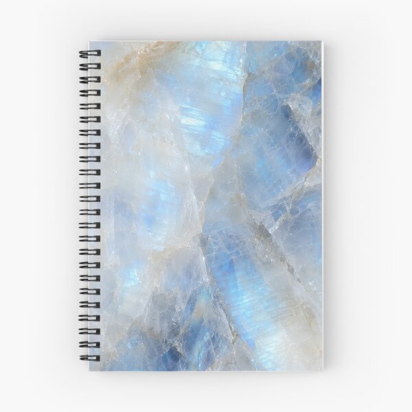 Item preview, Rainbow Moonstone Gemstone Texture with Ethereal Blue Adularescence – Iridescent White Crystal Surface for Luxury Nature Inspired Decor and Modern Design designed and sold by SurfaceCraft Studio.
