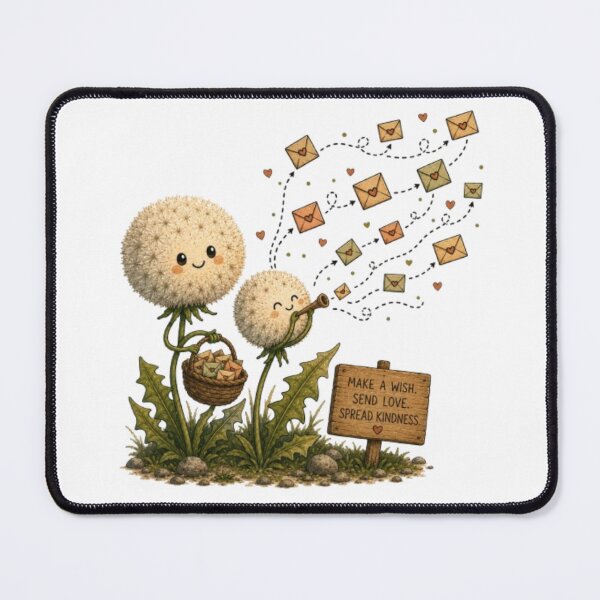 Item preview, Make A Wish Send Love Cute Dandelions Blowing Letter Envelopes Art designed and sold by Miheerala.