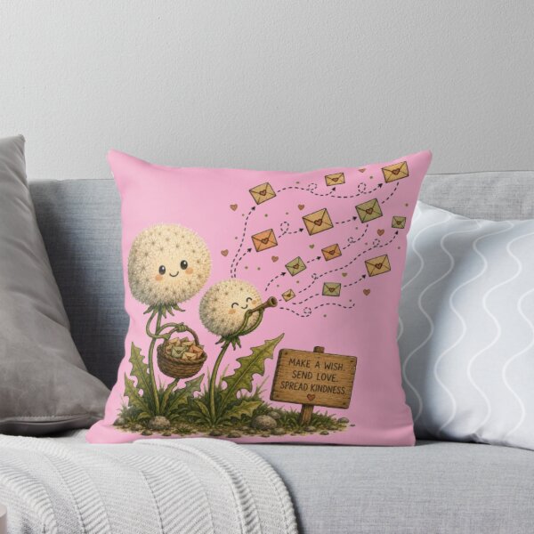Item preview, Make A Wish Send Love Cute Dandelions Blowing Letter Envelopes Art designed and sold by Miheerala.