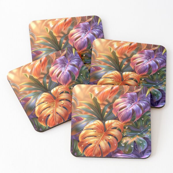Item preview, Monstera Leaves  Art – Tropical Rainforest designed and sold by MargaretWiktor.