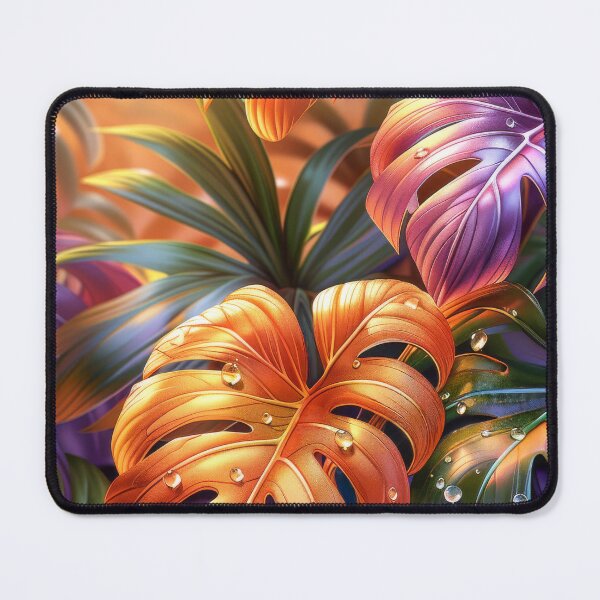 Item preview, Monstera Leaves Art – Tropical Rainforest designed and sold by MargaretWiktor.