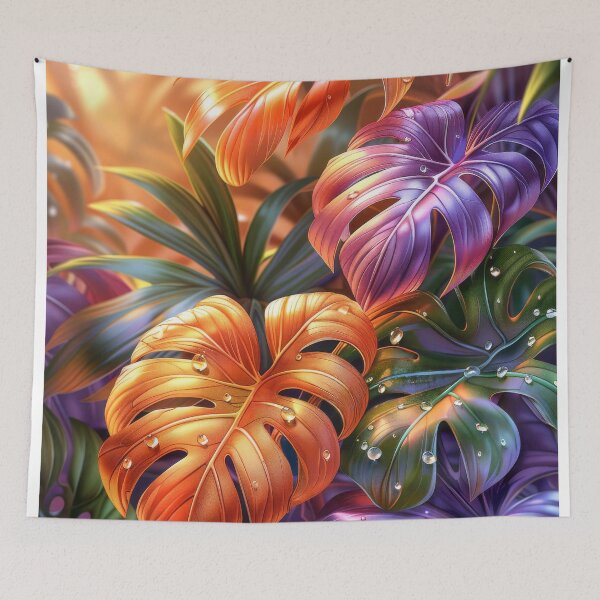 Item preview, Monstera Leaves  Art – Tropical Rainforest designed and sold by MargaretWiktor.