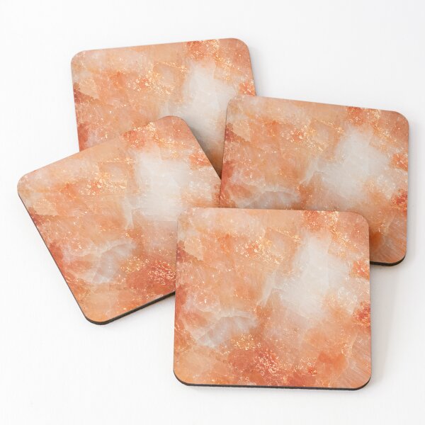 Item preview, Sunstone Gemstone Texture with Sparkling Peach Orange Crystal Surface – Luminous Natural Mineral Pattern for Warm Luxury Decor and Modern Interior Design designed and sold by SurfaceCraft Studio.