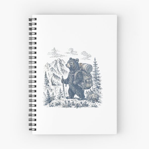 Item preview, Vintage Hiking Bear  designed and sold by Gbriel3.