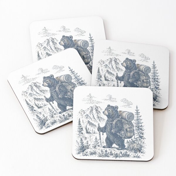 Item preview, Vintage Hiking Bear  designed and sold by Gbriel3.