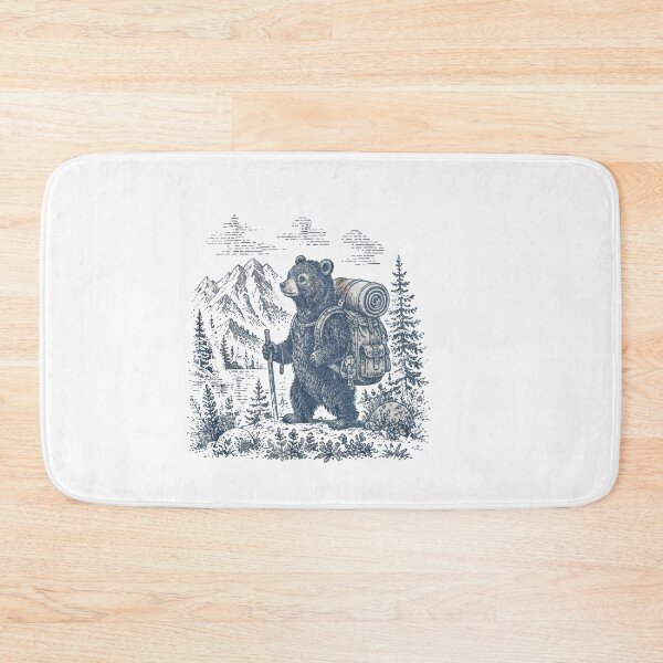 Item preview, Vintage Hiking Bear  designed and sold by Gbriel3.