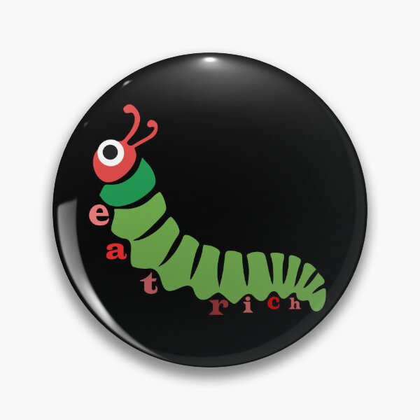 Item preview, Eat the Rich – Hungry Caterpillar Inspired Satirical Illustration | Funny Political Parody designed and sold by ASN STUDIO.