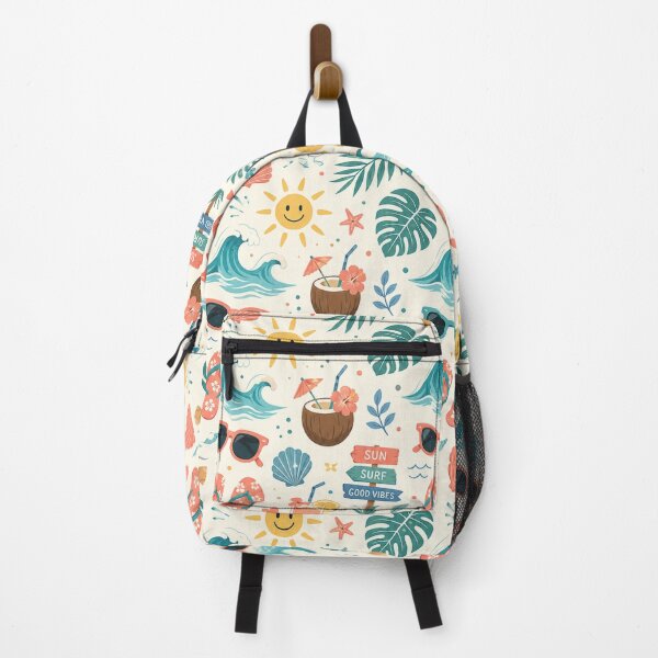 Item preview, Tropical Summer Beach Seamless Pattern designed and sold by MoodSupplyStudio.