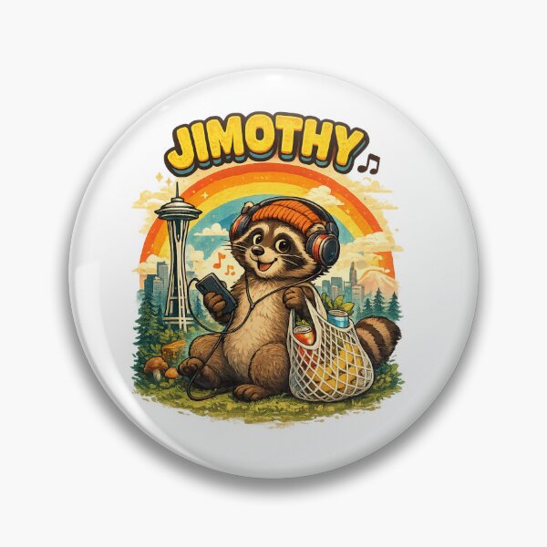 Item preview, Jimothy Seattle Raccoon Listening Music designed and sold by TSshirtShoppe.