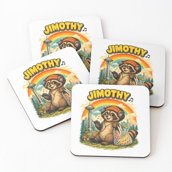 Item preview, Jimothy Seattle Raccoon Listening Music designed and sold by TSshirtShoppe.