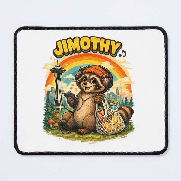 Item preview, Jimothy Seattle Raccoon Listening Music designed and sold by TSshirtShoppe.