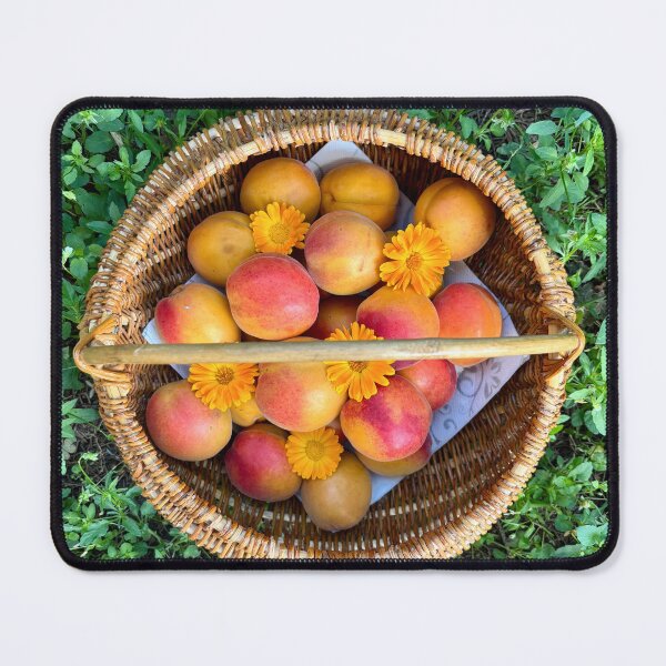 Item preview, Apricot fruit in woven basket designed and sold by happytraveller1.