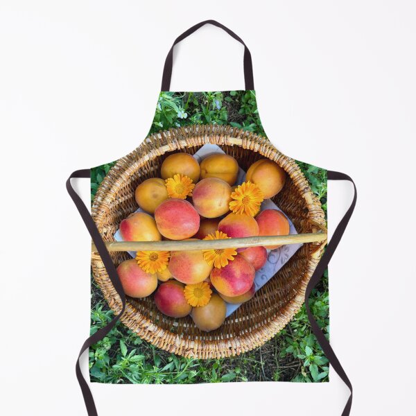 Item preview, Apricot fruit in woven basket designed and sold by happytraveller1.