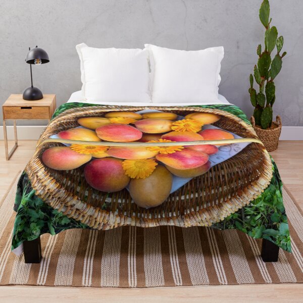 Item preview, Apricot fruit in woven basket designed and sold by happytraveller1.