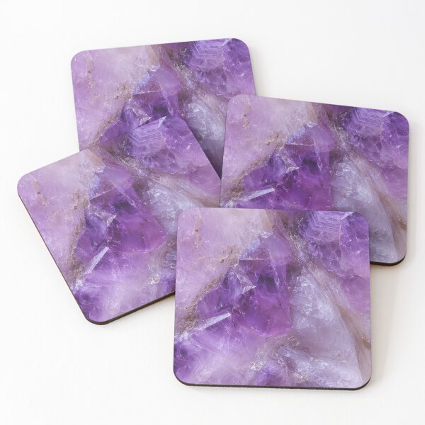 Item preview, Natural Amethyst Crystal Cluster Texture with Deep Purple Quartz Points – Luxurious Violet Gemstone Surface for Elegant Decor, Crystal Lovers and Modern Interior Design designed and sold by SurfaceCraft Studio.