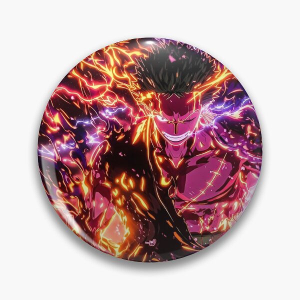 Item preview, Zoro | Inferno Storm Swordsman – Neon Fire & Lightning Warrior | Anime Style Fantasy Art designed and sold by Dyan4.