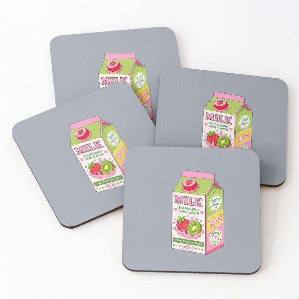 Item preview, Strawberry Kiwi Milk – Kawaii Pop Art T-Shirt designed and sold by Aimetoi.