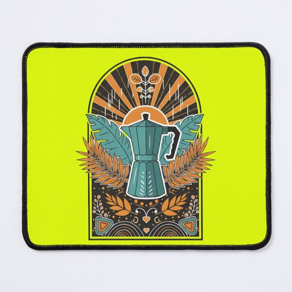 Item preview, Vintage Moka Pot Coffee Arch - Retro Boho Botanical designed and sold by Dzblack.