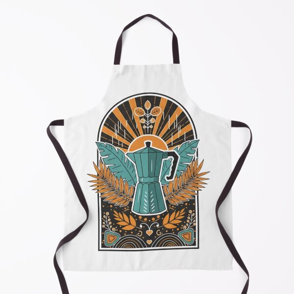 Item preview, Vintage Moka Pot Coffee Arch - Retro Boho Botanical designed and sold by Dzblack.