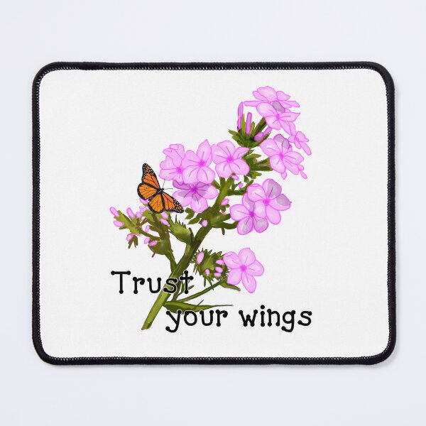 Item preview, Trust Your Wings Butterfly on Flowers Saying designed and sold by MMc Buck.
