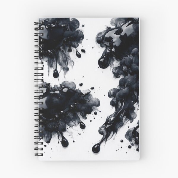 Item preview, Black Ink Splash Fluid Art designed and sold by Ingorgia Studio.