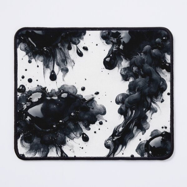Item preview, Black Ink Splash Fluid Art designed and sold by Ingorgia Studio.