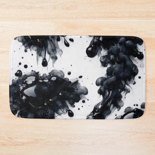 Item preview, Black Ink Splash Fluid Art designed and sold by Ingorgia Studio.