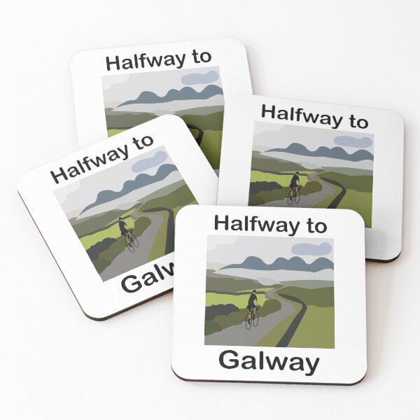 Item preview, Halfway To Galway - Irish Road Trip Travel Art designed and sold by Nisha Prabhu.
