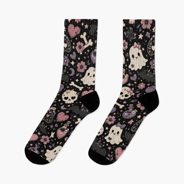 Item preview, Cute Spooky Halloween Seamless Pattern designed and sold by MoodSupplyStudio.