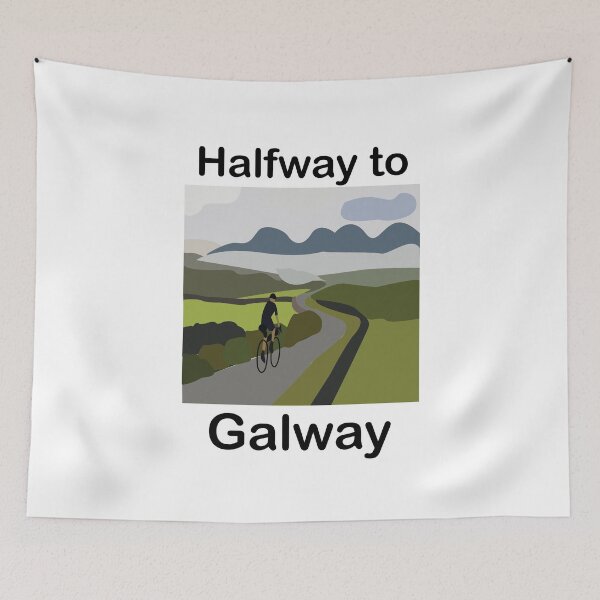 Item preview, Halfway To Galway - Irish Road Trip Travel Art designed and sold by Nisha Prabhu.