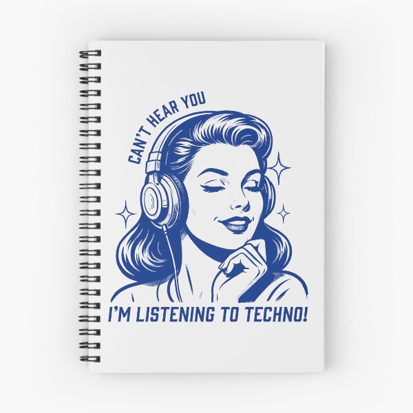 Item preview, Can't Hear You I'm Listening to Techno Vintage Pop Art Design designed and sold by paulo silveira.