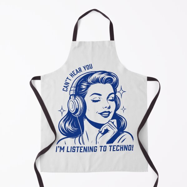 Item preview, Can't Hear You I'm Listening to Techno Vintage Pop Art Design designed and sold by paulo silveira.