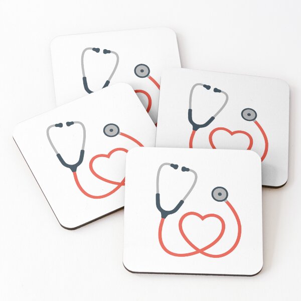 Item preview, Heart Stethoscope Medical Care Icon Illustration designed and sold by VectorForge Studio.
