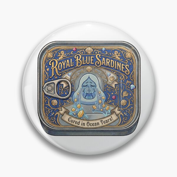 Item preview, Blue Diamond Royal Sardines Tin - Vintage Ocean Tears designed and sold by 0Zetgest.