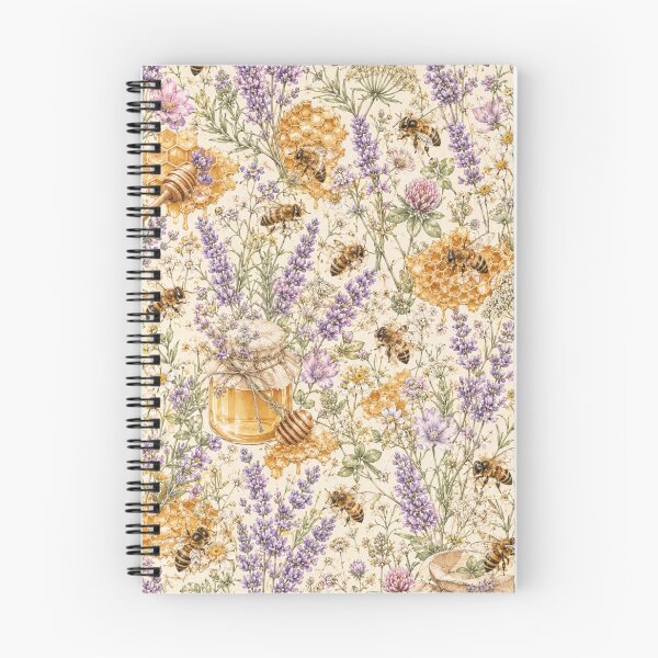 Item preview, Lavender Honey Bees designed and sold by Gold&pixels.