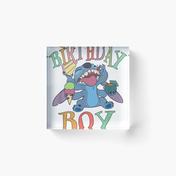 Item preview, Lilo & Stitch Birthday Boy Stitch Enjoying Big  designed and sold by Darshana Rukmal  Amarathunga.