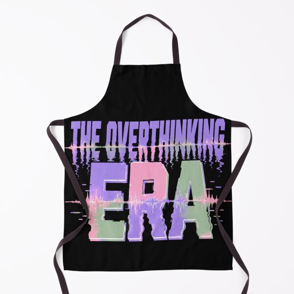 Item preview, The Overthinking Era - Vintage Pastel Glitch Typography designed and sold by DesignByHarun.