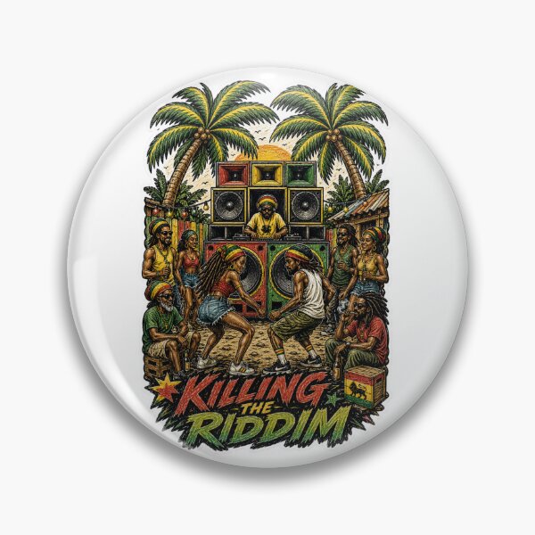 Item preview, Killing The Riddim | Vintage Jamaican Sound System Yard | Reggae Dancehall Art designed and sold by MAMPYBASS.