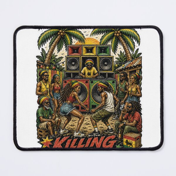 Item preview, Killing The Riddim | Vintage Jamaican Sound System Yard | Reggae Dancehall Art designed and sold by MAMPYBASS.