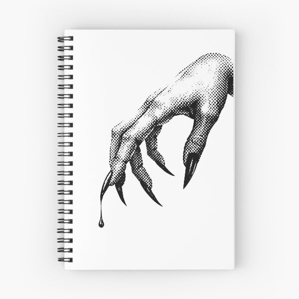 Item preview, Vampire Hand with Long Nails Halftone Style designed and sold by HexRelic.