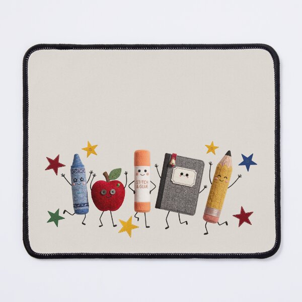 Item preview, School Mascot Patch - Aesthetic Back to School Doodles Characters designed and sold by thelexiverse.