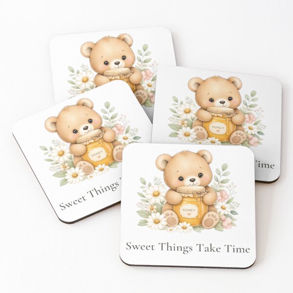 Item preview, Sweet Bear with Honey designed and sold by Hoppe-Art.