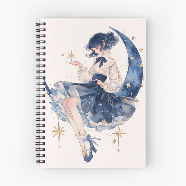 Item preview, Celestial Girl Sitting on Crescent Moon designed and sold by Meltisca.
